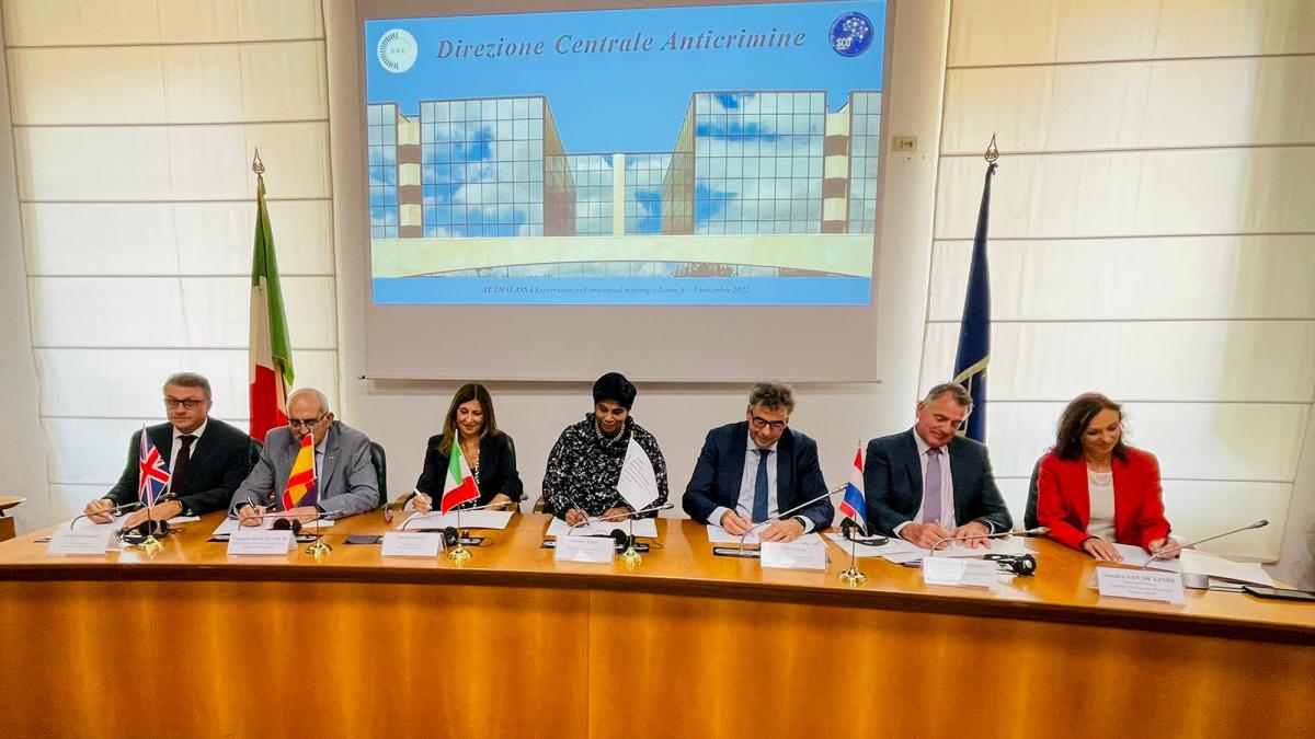 Deputy Prosecutor Nazhat Shameem Khan participates in the ceremony in Rome, Italy  on 7 September through which the Office of the Prosecutor formally joined the Joint Team